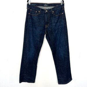Lucky Brand 361 Vintage Straight Jeans Dark Wash Size 34x30